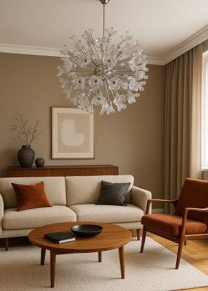 Murano “Ice Flower Sputnik” | Паоло Венини × VeArt, Италия, 1960-е