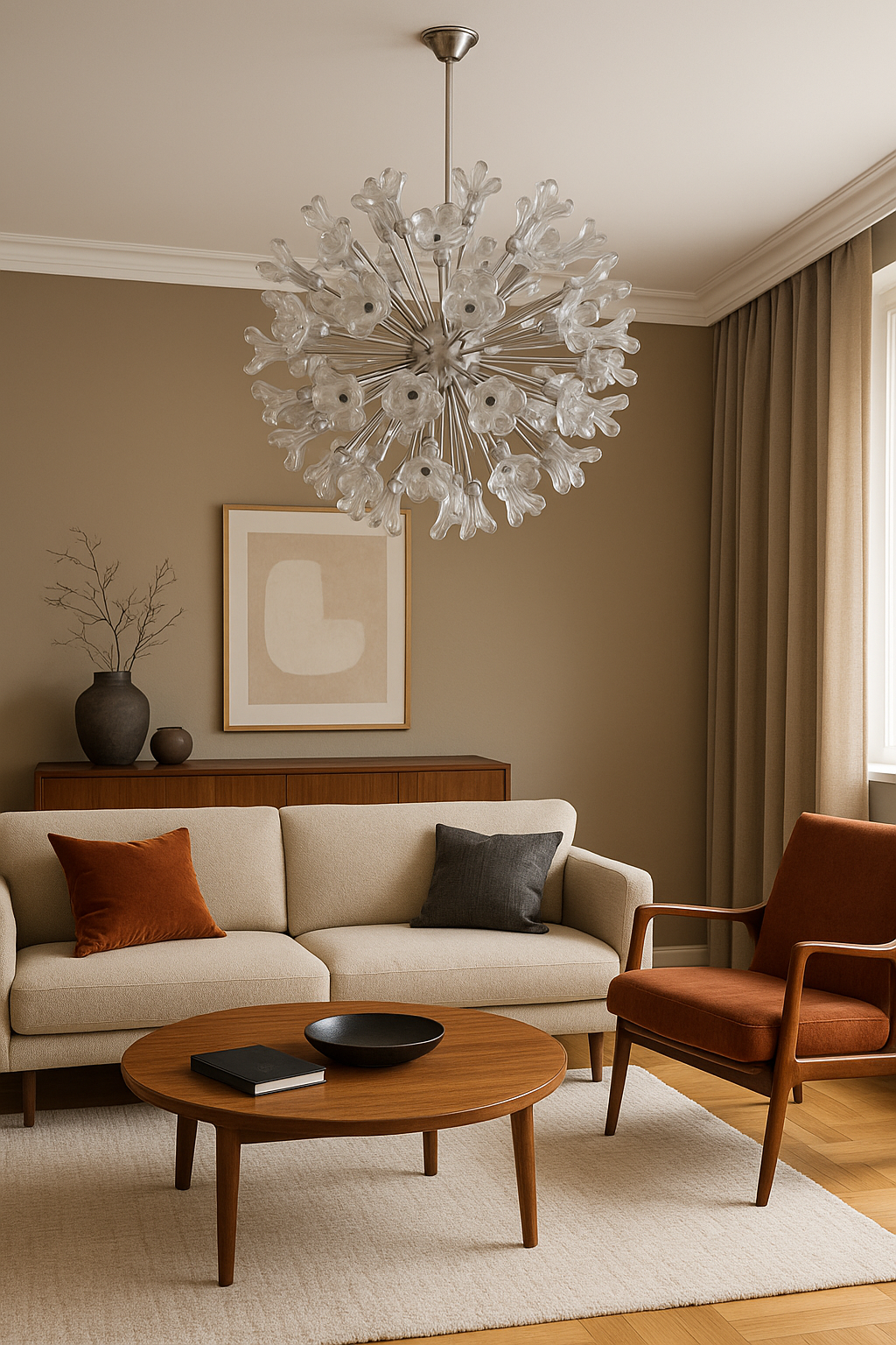 Murano “Ice Flower Sputnik” | Паоло Венини × VeArt, Италия, 1960-е